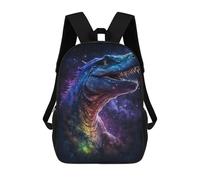 sinyumoney Mochila 17inch Impresa En 3D Galactic Dinosaur Art Print-10 Mochilas Escolares Ligeras De Viaje Para Niños Y Niñas, Ideales Para Estudiantes De Secundaria.