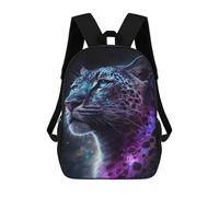 sinyumoney Mochila 17inch Impresa En 3D Galactic Leopard Art Print-1 Mochilas Escolares Ligeras De Viaje Para Niños Y Niñas, Ideales Para Estudiantes De Secundaria.