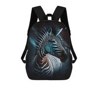 sinyumoney Mochila 17inch Impresa En 3D Galactic Zebra Majesty -1 Mochilas Escolares Ligeras De Viaje Para Niños Y Niñas, Ideales Para Estudiantes De Secundaria.