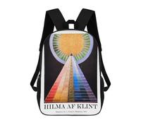sinyumoney Mochila 17inch Impresa En 3D Hilma Af Klint Altar Piece Mochilas Escolares Ligeras De Viaje Para Niños Y Niñas, Ideales Para Estudiantes De Secundaria.