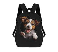 sinyumoney Mochila 17inch Impresa En 3D Jack Russell Mochilas Escolares Ligeras De Viaje Para Niños Y Niñas, Ideales Para Estudiantes De Secundaria.