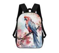 sinyumoney Mochila 17inch Impresa En 3D Macaw Watercolor Mochilas Escolares Ligeras De Viaje Para Niños Y Niñas, Ideales Para Estudiantes De Secundaria.