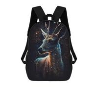 sinyumoney Mochila 17inch Impresa En 3D Magical Deer Art Print Mochilas Escolares Ligeras De Viaje Para Niños Y Niñas, Ideales Para Estudiantes De Secundaria.