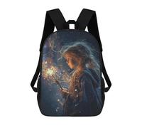 sinyumoney Mochila 17inch Impresa En 3D Magical Sparkler Fantasy Art Mochilas Escolares Ligeras De Viaje Para Niños Y Niñas, Ideales Para Estudiantes De Secundaria.