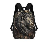 sinyumoney Mochila 17inch Impresa En 3D Mighty God Lion Mochilas Escolares Ligeras De Viaje Para Niños Y Niñas, Ideales Para Estudiantes De Secundaria.