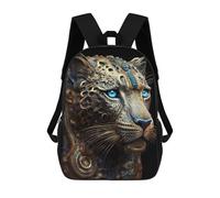 sinyumoney Mochila 17inch Impresa En 3D Mystical Cosmic Leopard Mochilas Escolares Ligeras De Viaje Para Niños Y Niñas, Ideales Para Estudiantes De Secundaria.