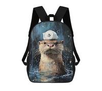sinyumoney Mochila 17inch Impresa En 3D Otter Balancing Toilet Paper Roll-1 Mochilas Escolares Ligeras De Viaje Para Niños Y Niñas, Ideales Para Estudiantes De Secundaria.