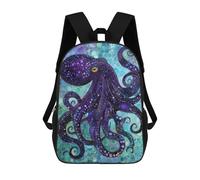 sinyumoney Mochila 17inch Impresa En 3D Purple Octopus Art Print Mochilas Escolares Ligeras De Viaje Para Niños Y Niñas, Ideales Para Estudiantes De Secundaria.