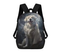 sinyumoney Mochila 17inch Impresa En 3D Pyrenean Mountain Dog Dog Portrait Mochilas Escolares Ligeras De Viaje Para Niños Y Niñas, Ideales Para Estudiantes De Secundaria.