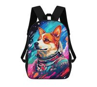 sinyumoney Mochila 17inch Impresa En 3D Space Dog Adventure-166 Mochilas Escolares Ligeras De Viaje Para Niños Y Niñas, Ideales Para Estudiantes De Secundaria.