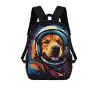sinyumoney Mochila 17inch Impresa En 3D Space Dog Adventure Shirt-1 Mochilas Escolares Ligeras De Viaje Para Niños Y Niñas, Ideales Para Estudiantes De Secundaria.