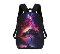 sinyumoney Mochila 17inch Impresa En 3D Space Of Tree Mochilas Escolares Ligeras De Viaje Para Niños Y Niñas, Ideales Para Estudiantes De Secundaria.