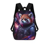 sinyumoney Mochila 17inch Impresa En 3D Space Red Panda Explorer Mochilas Escolares Ligeras De Viaje Para Niños Y Niñas, Ideales Para Estudiantes De Secundaria.