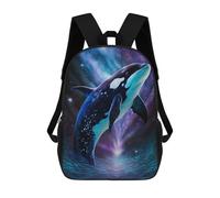 sinyumoney Mochila 17inch Impresa En 3D Whale in Space Art Print-10 Mochilas Escolares Ligeras De Viaje Para Niños Y Niñas, Ideales Para Estudiantes De Secundaria.