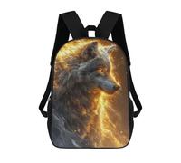 sinyumoney Mochila 17inch Impresa En 3D White Wolf Energy Mochilas Escolares Ligeras De Viaje Para Niños Y Niñas, Ideales Para Estudiantes De Secundaria.