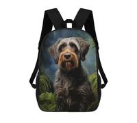 sinyumoney Mochila 17inch Impresa En 3D Wirehaired Pointing Griffon Mochilas Escolares Ligeras De Viaje Para Niños Y Niñas, Ideales Para Estudiantes De Secundaria.