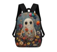 sinyumoney Mochila 3D Divertida Y Genial Para Adolescentes (niños Y Niñas) Boho Ghost Floral Nature Mochila Con Estampado 3D Para Niños, Mochila Escolar Para Niños De Primaria 17inch