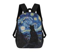 sinyumoney Mochila 3D Divertida Y Genial Para Adolescentes (niños Y Niñas) Cat Stary Night Mochila Con Estampado 3D Para Niños, Mochila Escolar Para Niños De Primaria 17inch