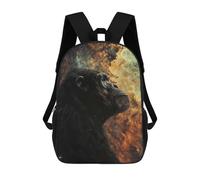 sinyumoney Mochila 3D Divertida Y Genial Para Adolescentes (niños Y Niñas) Cosmic Nebula Chimpanzee Mochila Con Estampado 3D Para Niños, Mochila Escolar Para Niños De Primaria 17inch