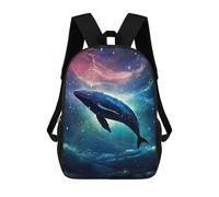sinyumoney Mochila 3D Divertida Y Genial Para Adolescentes (niños Y Niñas) Cosmic Starry Whale Mochila Con Estampado 3D Para Niños, Mochila Escolar Para Niños De Primaria 17inch