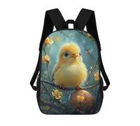 sinyumoney Mochila 3D Divertida Y Genial Para Adolescentes (niños Y Niñas) Cute Chick on Branch Mochila Con Estampado 3D Para Niños, Mochila Escolar Para Niños De Primaria 17inch