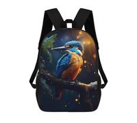 sinyumoney Mochila 3D Divertida Y Genial Para Adolescentes (niños Y Niñas) Epic Rainy Kingfisher Mochila Con Estampado 3D Para Niños, Mochila Escolar Para Niños De Primaria 17inch