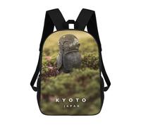 sinyumoney Mochila 3D Divertida Y Genial Para Adolescentes (niños Y Niñas) Kyoto Jizo Mochila Con Estampado 3D Para Niños, Mochila Escolar Para Niños De Primaria 17inch