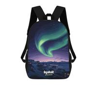 sinyumoney Mochila 3D Divertida Y Genial Para Adolescentes (niños Y Niñas) Northern Lights Over Iqaluit Mochila Con Estampado 3D Para Niños, Mochila Escolar Para Niños De Primaria 17inch