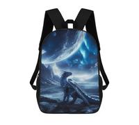 sinyumoney Mochila 3D Divertida Y Genial Para Adolescentes (niños Y Niñas) Space Dragon And Planets Mochila Con Estampado 3D Para Niños, Mochila Escolar Para Niños De Primaria 17inch