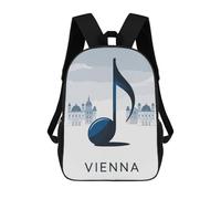 sinyumoney Mochila 3D Divertida Y Genial Para Adolescentes (niños Y Niñas) Vienna Music Cityscape Mochila Con Estampado 3D Para Niños, Mochila Escolar Para Niños De Primaria 17inch