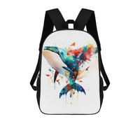 sinyumoney Mochila 3D Divertida Y Genial Para Adolescentes (niños Y Niñas) Watercolor Whale Painting Mochila Con Estampado 3D Para Niños, Mochila Escolar Para Niños De Primaria 17inch