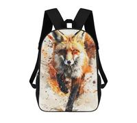 Sinyumoney Mochila 3D Impresa Astronaut Space León Mochila De Moda Para La Escuela, Viajes Y Ocio, Mochila Grande Para Niños Y Niñas, Splash Watercolor Fox, 17"