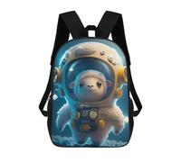 Sinyumoney Mochila 3D Impresa Astronaut Space León Mochila De Moda Para La Escuela, Viajes Y Ocio, Mochila Grande Para Niños Y Niñas, Astronaut Space Sheep, 17"