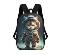 Sinyumoney Mochila 3D Impresa Astronaut Space León Mochila De Moda Para La Escuela, Viajes Y Ocio, Mochila Grande Para Niños Y Niñas, Astronaut Space Tiger, 17"