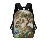 Sinyumoney Mochila 3D Impreso Mochila Para Niños Dance of The Deep, Mochila De Moda Para Escuela, Viajes Y Ocio, Mochila Grande Para Niños Y Niñas, Abstracto World Tree Art, 17"