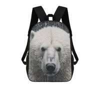 Sinyumoney Mochila 3D Impreso Para Niños Cat Walking in Grass, Mochila De Moda Para La Escuela, Viajes Y Ocio, Mochila Grande Para Niños Y Niñas, Lindo Wet Polar Bear, 17"