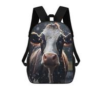 Sinyumoney Mochila 3D Impreso Para Niños Cat Walking in Grass, Mochila De Moda Para La Escuela, Viajes Y Ocio, Mochila Grande Para Niños Y Niñas, Cute Wet Cow, 17"