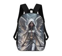 Sinyumoney Mochila 4Niñas Mystic Wolf Mochila Escolar Niño Impreso 3D Mochila Casual Y Ligero Para Estudiantes, Arcángel Princess, 17"