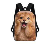 sinyumoney Mochila De 17 Pulgadas Adorable Lion Cub Portrait, Mochila Escolar Impresa En 3D, Bolsa Para El Almuerzo Escolar, Mochila De Viaje, Mochila Para Amigos Para Niñas Y Niños.