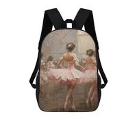 sinyumoney Mochila De 17 Pulgadas Ballerina in Pink Tutu Painting, Mochila Escolar Impresa En 3D, Bolsa Para El Almuerzo Escolar, Mochila De Viaje, Mochila Para Amigos Para Niñas Y Niños.