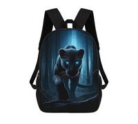 sinyumoney Mochila De 17 Pulgadas Black Panther at Night, Mochila Escolar Impresa En 3D, Bolsa Para El Almuerzo Escolar, Mochila De Viaje, Mochila Para Amigos Para Niñas Y Niños.