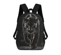 sinyumoney Mochila De 17 Pulgadas Black Panther Scratchboard Art Print, Mochila Escolar Impresa En 3D, Bolsa Para El Almuerzo Escolar, Mochila De Viaje, Mochila Para Amigos Para Niñas Y Niños.