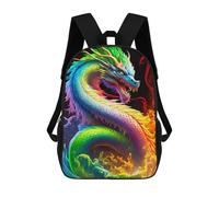 sinyumoney Mochila De 17 Pulgadas Colorful Dragon Art Print-8, Mochila Escolar Impresa En 3D, Bolsa Para El Almuerzo Escolar, Mochila De Viaje, Mochila Para Amigos Para Niñas Y Niños.