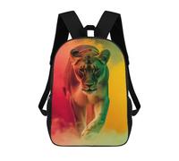 sinyumoney Mochila De 17 Pulgadas Colorful Lioness Painting, Mochila Escolar Impresa En 3D, Bolsa Para El Almuerzo Escolar, Mochila De Viaje, Mochila Para Amigos Para Niñas Y Niños.
