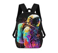 sinyumoney Mochila De 17 Pulgadas Colorful of Astronomy, Mochila Escolar Impresa En 3D, Bolsa Para El Almuerzo Escolar, Mochila De Viaje, Mochila Para Amigos Para Niñas Y Niños.