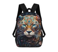sinyumoney Mochila De 17 Pulgadas Colorful Tiger Art Print-6, Mochila Escolar Impresa En 3D, Bolsa Para El Almuerzo Escolar, Mochila De Viaje, Mochila Para Amigos Para Niñas Y Niños.
