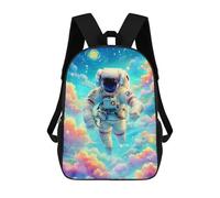 sinyumoney Mochila De 17 Pulgadas Cosmic Astronaut Journey-1, Mochila Escolar Impresa En 3D, Bolsa Para El Almuerzo Escolar, Mochila De Viaje, Mochila Para Amigos Para Niñas Y Niños.