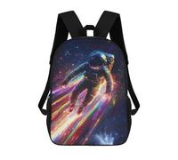 sinyumoney Mochila De 17 Pulgadas Cosmic Astronaut Rainbow, Mochila Escolar Impresa En 3D, Bolsa Para El Almuerzo Escolar, Mochila De Viaje, Mochila Para Amigos Para Niñas Y Niños.