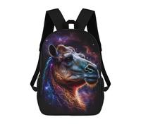 sinyumoney Mochila De 17 Pulgadas Cosmic Camel Portrait-6, Mochila Escolar Impresa En 3D, Bolsa Para El Almuerzo Escolar, Mochila De Viaje, Mochila Para Amigos Para Niñas Y Niños.