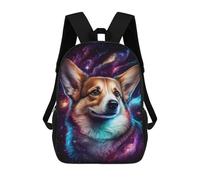 sinyumoney Mochila De 17 Pulgadas Cosmic Corgi Portrait-1, Mochila Escolar Impresa En 3D, Bolsa Para El Almuerzo Escolar, Mochila De Viaje, Mochila Para Amigos Para Niñas Y Niños.